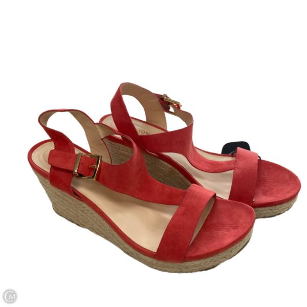 Sandals Heels Wedge By Cmc In Red, Size: 8.5 For Sale - Image 3