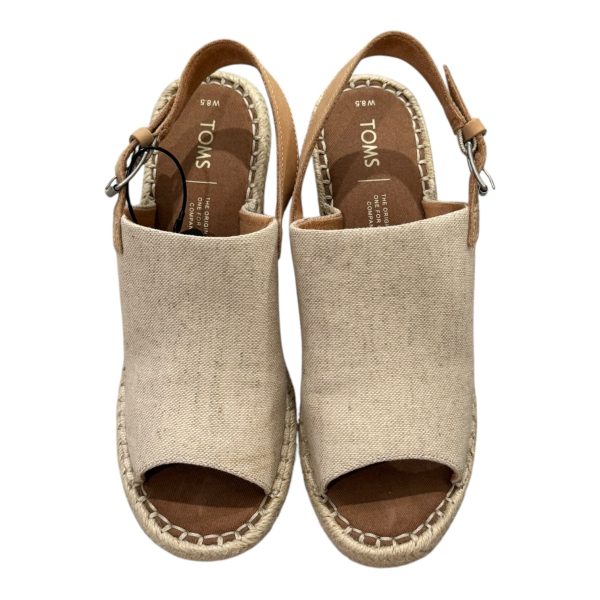 Shoes Heels Block By Toms In Cream, Size:8.5 For Discount