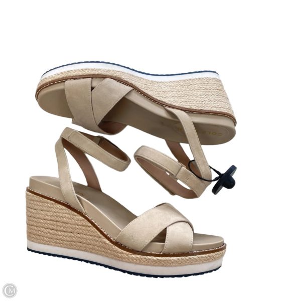 Sandals Heels Wedge By Cole-haan In Cream, Size: 7.5 Sale - Image 3