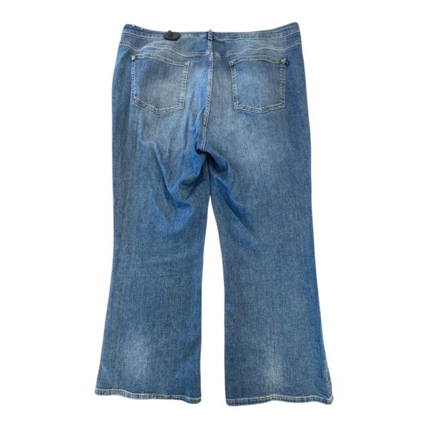 Jeans Flared By Pilcro In Blue Denim, Size:24 Online Sale - Image 2
