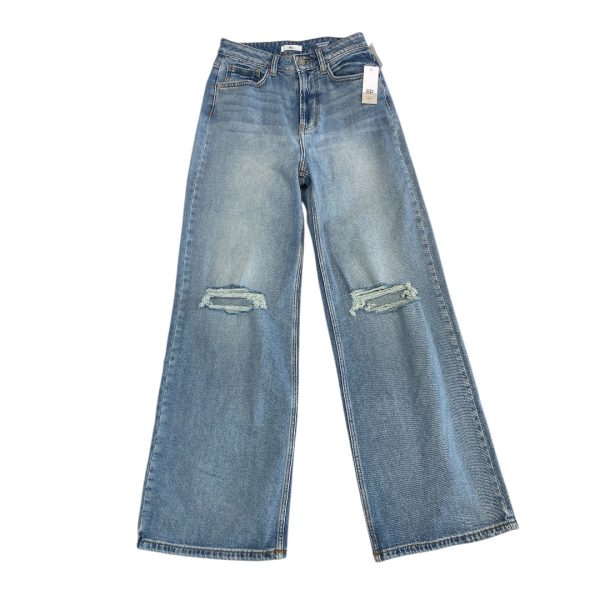 Jeans Wide Leg By Bp In Blue Denim, Size:4 Discount
