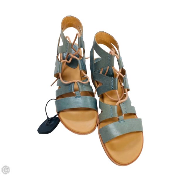 Sandals Heels Block By Kork Ease In Blue, Size: 10 Discount - Image 2