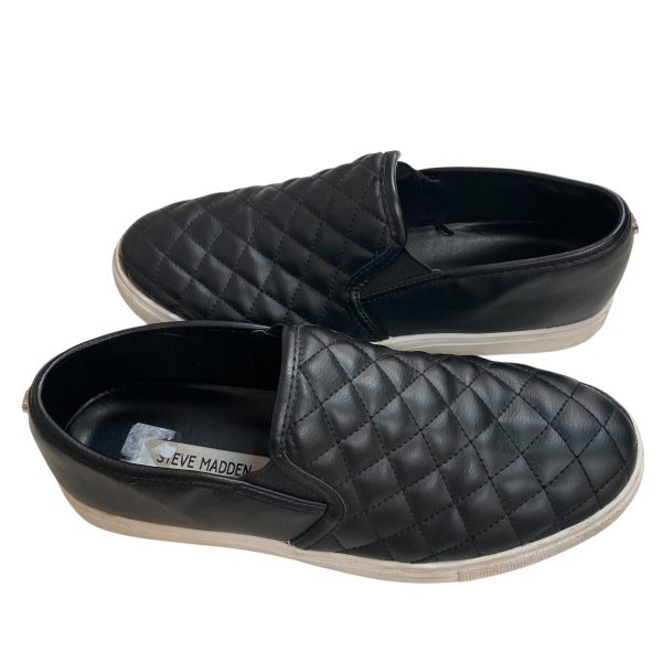 Shoes Flats By Steve Madden In Black, Size:9 For Cheap - Image 3