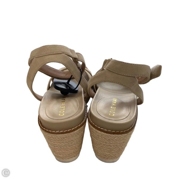 Sandals Heels Wedge By Cole-haan In Cream, Size: 7.5 Sale - Image 4