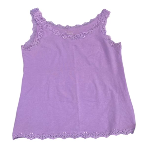 Top Sleeveless Basic By Christopher And Banks In Purple, Size:Xl Sale