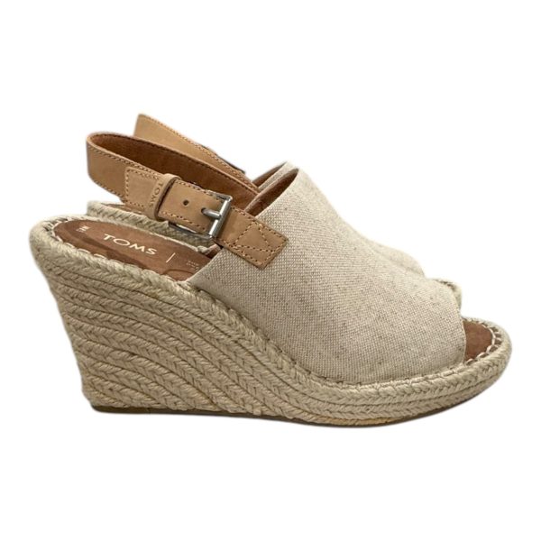 Shoes Heels Block By Toms In Cream, Size:8.5 For Discount - Image 3