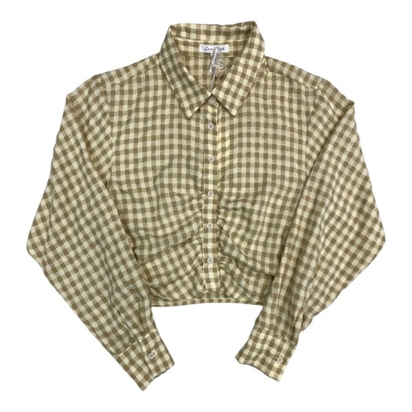Top Ls By EMORY PARK In Checkered Pattern, Size:S For Cheap