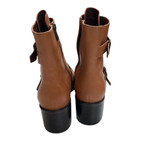Boots Ankle Heels By Donald Pliner In Tan, Size:9.5 Online Sale - Image 4