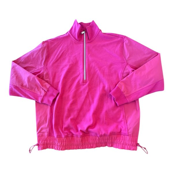 Athletic Top Ls Collar By Athleta In Pink, Size:Xs Fashion