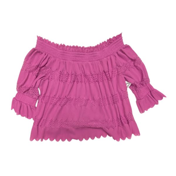 Top 3 4 Sleeve By Lane Bryant In Purple, Size:22 For Cheap