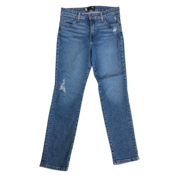 Jeans Straight By Kut In Blue Denim, Size:8P For Cheap