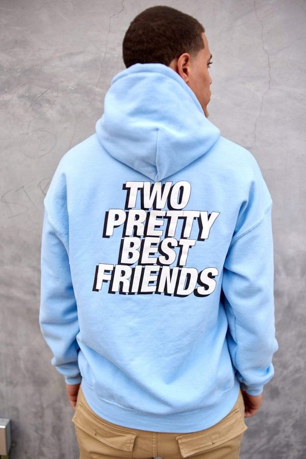 Jordan Scott: Two Pretty Best Friends Blue Hoodie Fashion - Image 3